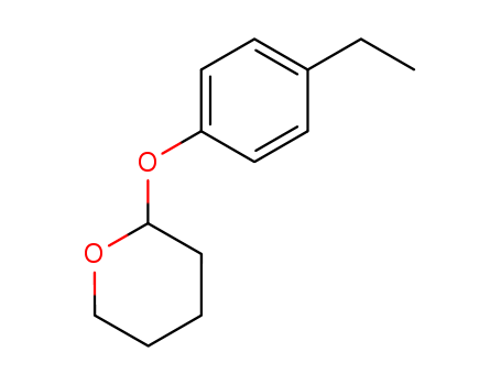 Molecular Structure of 140226-52-4 (2H-Pyran, 2-(4-ethylphenoxy)tetrahydro-)