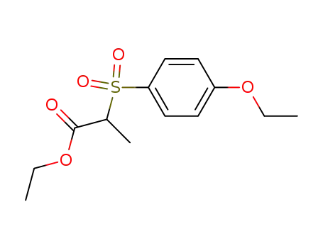 Molecular Structure of 239797-09-2 (2-[(4-ETHOXYPHENYL)SULFONYL] PROPANOIC ACID ETHYL ESTER)