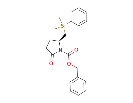 (5S)-5-[(dimethylphenylsilanyl)methyl]-5-oxopyrrolidine-1-carboxylic acid benzyl ester