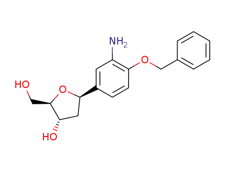 O-benzyl-2-amino-4-(1,2-dideoxy-β-D-ribofuranos-1-yl)-phenol