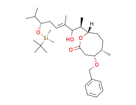 (3R,4S,7S,8R,13S)-3-benzyloxy-13-(t-butyldimethylsiloxy)-9-hydroxy-4,8,10,14-tetramethyl-(E)-10-pentadecen-7-olide