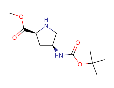 L- Proline, 4- [[(1, 1- dimethylethoxy) carbonyl] amino] - , methyl ester, (4S) -