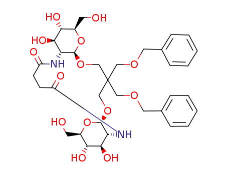 2,2-bis(benzyloxymethyl)-1,3-bis(2-amino-2-deoxy-β-D-glucopyranosyl-oxy)-propane butane 1N,4N'-dioyl amide