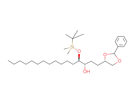 (4S)-4-[(3'S,4'R)-4'-(tert-butyldimethylsilyloxy)-3'-hydroxyoctadecanyl]-2-phenyl-1,3-dioxolane