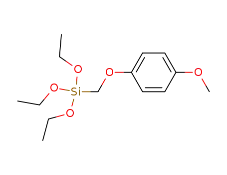 Molecular Structure of 61463-96-5 (Silane, triethoxy[(4-methoxyphenoxy)methyl]-)