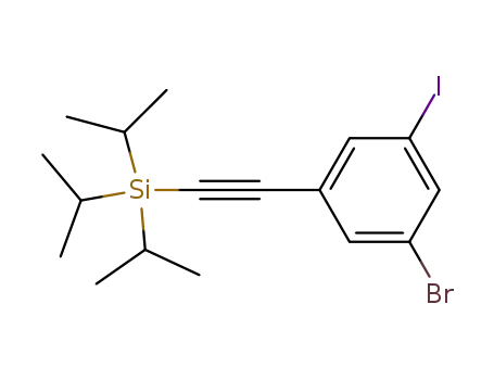 (3-bromo-5-iodophenylethynyl)triisopropylsilane