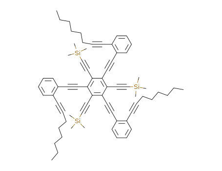 1,3,5-tris[(trimethylsilyl)ethynyl]-2,4,6-tris[(2-(1-octynyl)phenyl)ethynyl]benzene