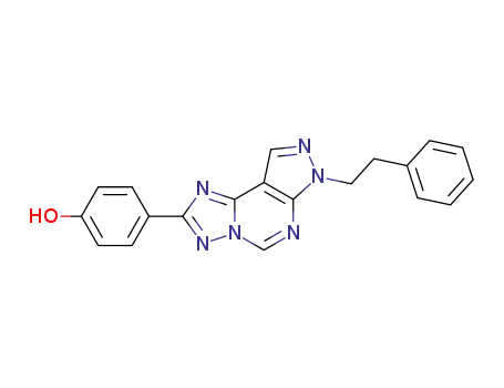 7-(2-phenylethyl)-2-(4-hydroxyphenyl)pyrazolo[4,3-e]-1,2,4-triazolo[1,5-c]pyrimidine