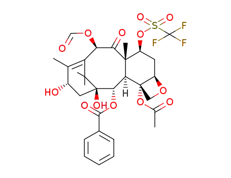 (1S,2S,3R,4S,5R,7S,8S,10R,13S)-4-acetoxy-2-benzoyloxy-5,20-epoxy-10-formyloxy-1,13-dihydroxy-9-oxo-7-trifluoromethanesulfonyloxytax-11-ene