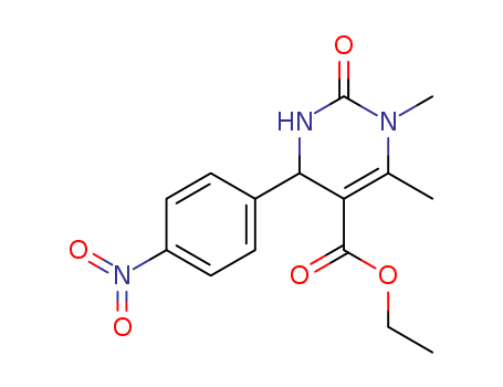 1,6-DIMETHYL-4-(4-NITRO-PHENYL)-2-OXO-1,2,3,4-TETRAHYDRO-PYRIMIDINE-5-CARBOXYLIC ACID ETHYL ESTER