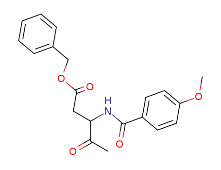 Molecular Structure of 518343-57-2 (Pentanoic acid, 3-[(4-methoxybenzoyl)amino]-4-oxo-, phenylmethyl
ester)
