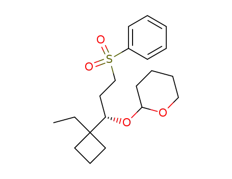 (3R)-1-benzenesulfonyl-3-(tetrahydro-2H-pyran-2-yl)oxy-4,4-trimethylenehexane