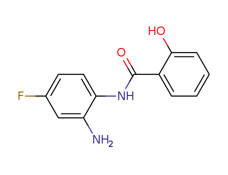 Molecular Structure of 403599-68-8 (Benzamide, N-(2-amino-4-fluorophenyl)-2-hydroxy- (9CI))