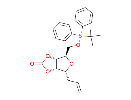 4,7-anhydro-8-O-[tert-butyl(diphenyl)silyl]-1,2,3-trideoxy-5,6-O-(oxomethylene)-D-altro-oct-1-enitol