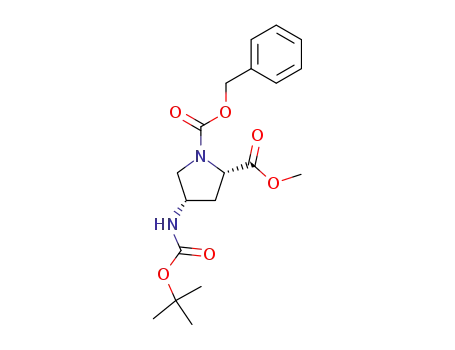 1,2-Pyrrolidinedicarboxylic acid, 4-[[(1,1-dimethylethoxy)carbonyl]amino]-, 2-methyl 1-(phenylmethyl) ester, (2S,4S)-