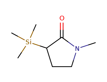 Molecular Structure of 72578-86-0 (1-Methyl-(3-trimethylsilyl)pyrrolidone-2)