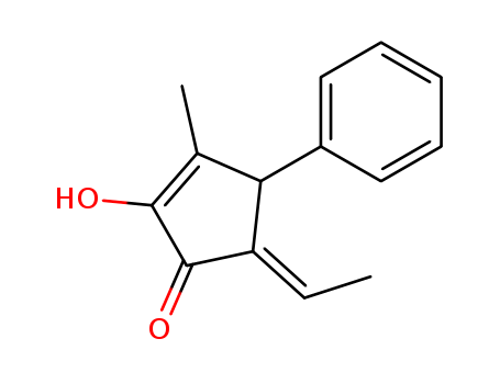 2-CYCLOPENTEN-1-ONE,5-ETHYLIDENE-2-HYDROXY-3-METHYL-4-PHENYL-,(4R,5E)-