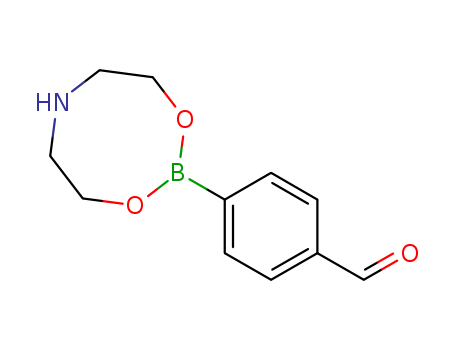 Molecular Structure of 128399-19-9 (Benzaldehyde, 4-(tetrahydro-4H-1,3,6,2-dioxazaborocin-2-yl)-)