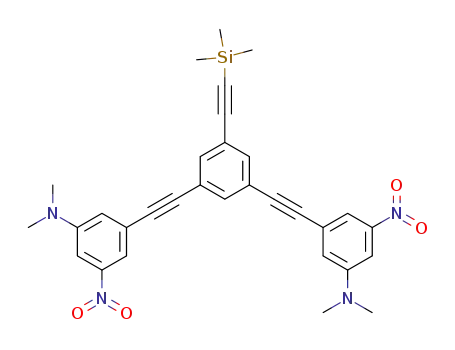 {3,5-bis[3-(N,N-dimethyl)amino-5-nitrophenylethynyl]phenylethynyl}trimethylsilane