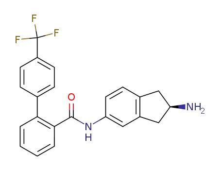 4'-Trifluoromethyl-biphenyl-2-carboxylic acid ((R)-2-amino-indan-5-yl)-amide