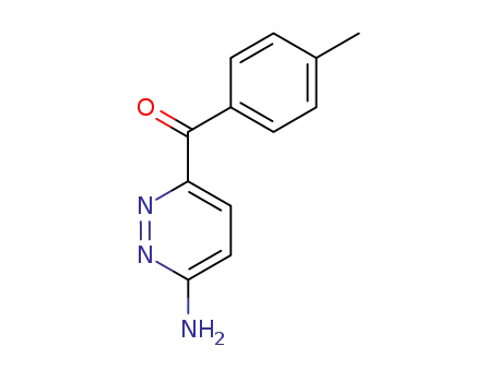 Molecular Structure of 591734-12-2 (Methanone, (6-amino-3-pyridazinyl)(4-methylphenyl)-)