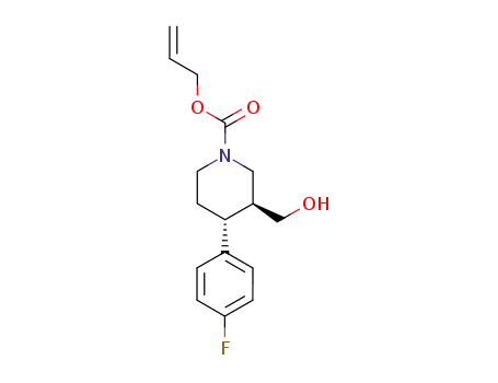 1-Piperidinecarboxylic acid, 4-(4-fluorophenyl)-3-(hydroxymethyl)-,
2-propenyl ester, (3S,4R)-