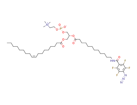 1-O-oleoyl-2-O-[12-[N-4-(azido-2,3,5,6-tetrafluorobenzoyl)]aminododecanoyl]-sn-glycero-3-phosphocholine