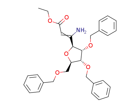 ethyl 3-amino-3-(2',3',5'-tri-O-benzyl-β-D-ribofuranosyl)propenoate