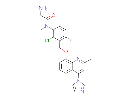 Acetamide,
2-amino-N-[2,4-dichloro-3-[[[4-(1H-imidazol-1-yl)-2-methyl-8-quinolinyl]
oxy]methyl]phenyl]-N-methyl-