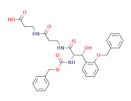 N,N-[(2S,3R)-2-benzyloxycarbonylamino-3-(2-benzyloxyphenyl)-3-hydroxypropionyl]-β-alanyl-β-alanine