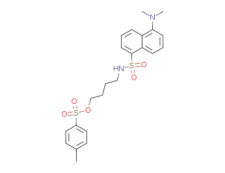 Molecular Structure of 1026410-38-7 (toluene-4-sulfonic acid 4-(5-dimethylamino-naphthalene-1-sulfonylamino)-butyl ester)