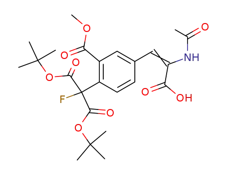 fluoropropanedioic acid, 4-[2-(acetylamino)-2-carboxyethenyl]-2-(methoxycarbonyl)phenyl-, bis(1,1-dimethylethyl) ester