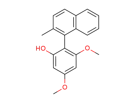 Molecular Structure of 452083-22-6 ((rac)-1-(2',4'-dimethoxy-6'-hydroxyphenyl)-2-methylnaphthalene)