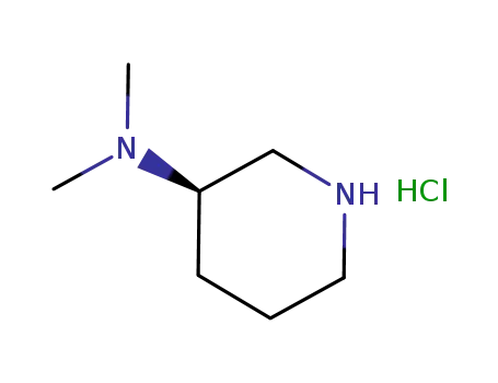 Molecular Structure of 1061682-81-2 ((R)-N,N-diMethylpiperidin-3-aMine hydrochloride)