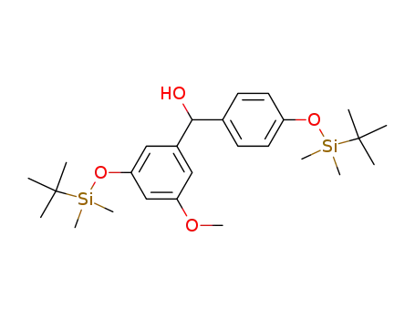 3,4'-di(tert-butyldimethylsilyloxy)-5-methoxybenzhydrol