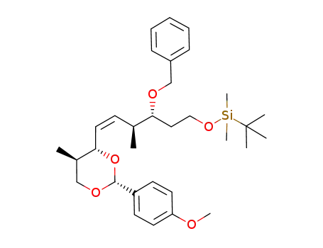 (3R,4S,7S,8R)-3-benzyloxy-1-(t-butyldimethylsiloxy)-7,9-[(R)-p-methoxybenzylidenedioxy]-4,8-dimethyl-cis-5-nonene