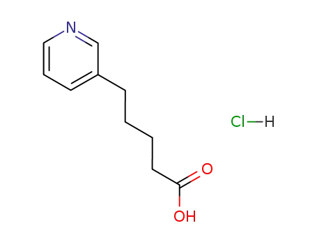 Molecular Structure of 78774-93-3 (3-Pyridinepentanoic acid, hydrochloride)