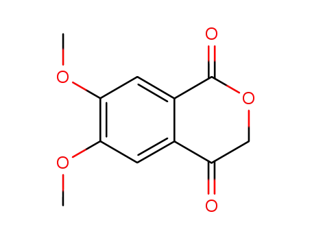 Molecular Structure of 19193-05-6 (3,4-dihydro-4-keto-6,7-dimethoxyisocoumarin)