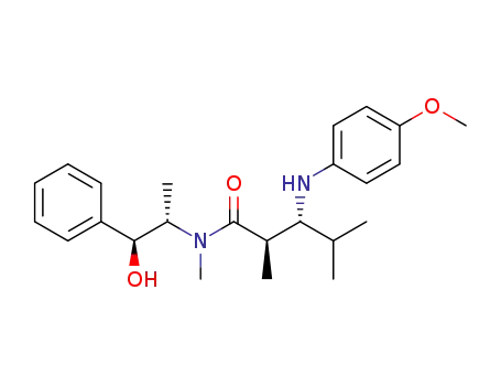 [2R,3R,1'S,2'S]-(+)-3-(4-methoxy-phenyl-amino)-N,2,4-trimethyl-N-(2'-phenyl-2'-hydroxy-1'-methyl-ethyl)-pentanamide