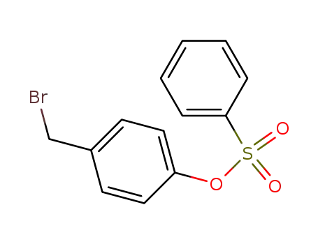 Molecular Structure of 1836-70-0 (Phenol, 4-(bromomethyl)-, benzenesulfonate)