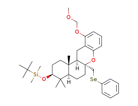 (3S,4aR,6aS,12aR,12bS)-3-tert-butyldimethylsilyloxy-11-methoxymethoxy-4,4,12b-trimethyl-6a-phenylselenylmethyl-1,3,4,4a,5,6,6a,12,12a,12b-decahydro-2H-benzo[a]xanthene