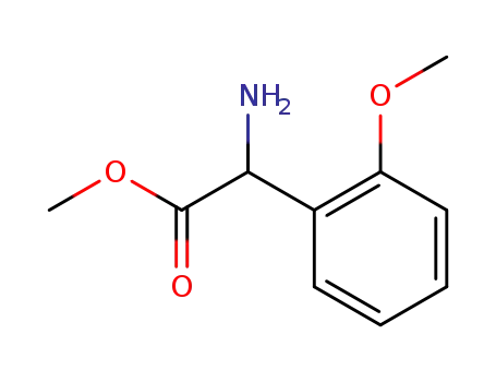 Molecular Structure of 77651-55-9 (2-methoxy phenylglycine methyl ester)