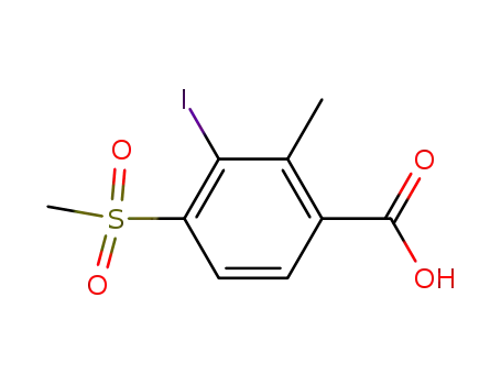 Benzoic acid, 3-iodo-2-methyl-4-(methylsulfonyl)-