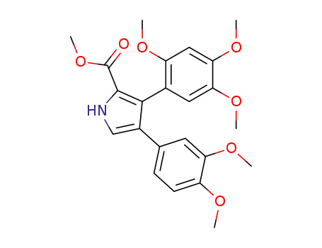 1H-Pyrrole-2-carboxylic acid,
4-(3,4-dimethoxyphenyl)-3-(2,4,5-trimethoxyphenyl)-, methyl ester