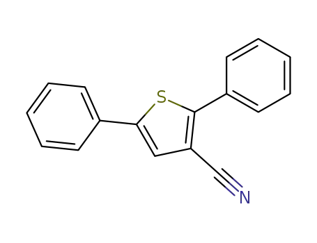 Molecular Structure of 437606-44-5 (2,5-diphenyl-3-thiophenecarbonitrile)