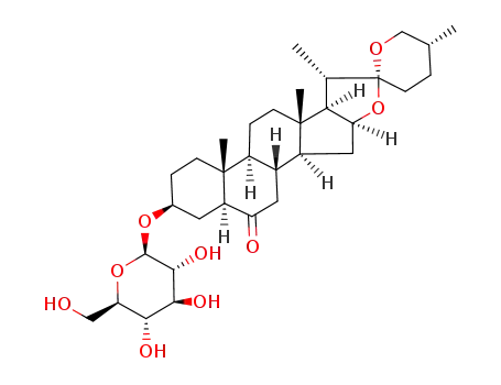 (25R)-3β-(β-D-glucopyranosyloxy)-5α-spirostan-6-one