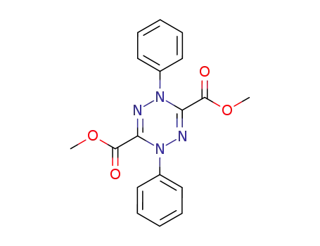 Molecular Structure of 66892-77-1 (1,2,4,5-Tetrazine-3,6-dicarboxylic acid, 1,4-dihydro-1,4-diphenyl-,
dimethyl ester)