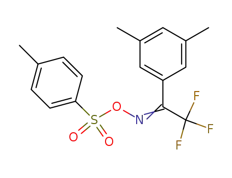Molecular Structure of 676371-79-2 (Ethanone, 1-(3,5-dimethylphenyl)-2,2,2-trifluoro-,
O-[(4-methylphenyl)sulfonyl]oxime)