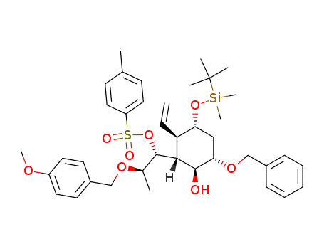 (1S,2S,3S,4R,5R)-1-benzyloxy-5-(tert-butyldimethylsilyloxy)-3-[(1'R,2'R)-2'-(4-methoxybenzyloxy)-1'-(p-toluenesulfonyloxy)propyl]-4-vinylcyclohexan-2-ol