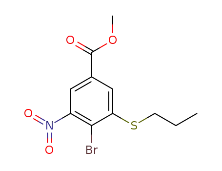 methyl 4-bromo-3-nitro-5-propylthiobenzoate